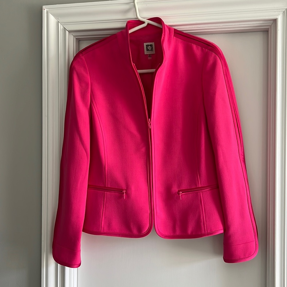 Never worn fuscia Anne Klein jacket